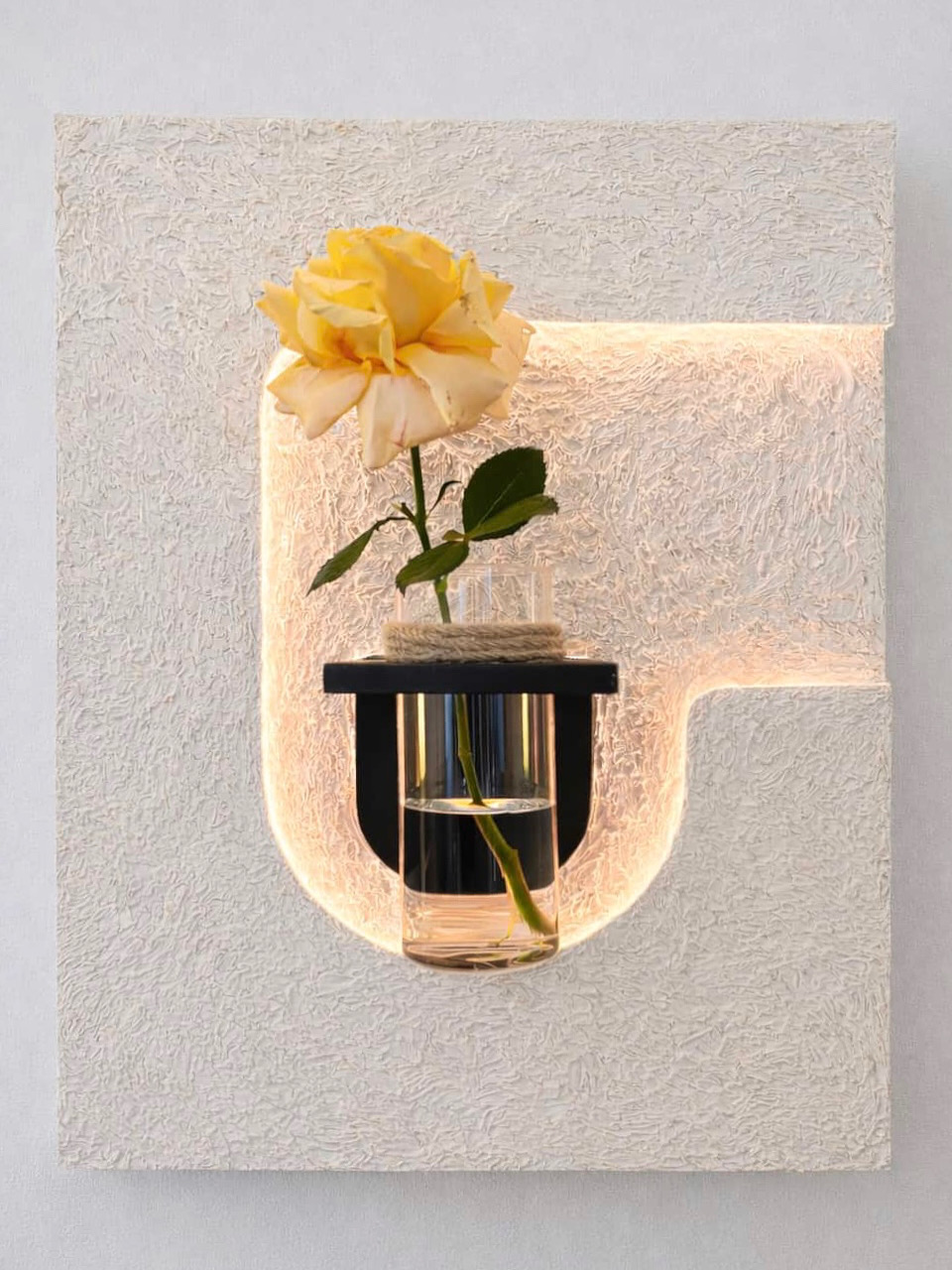 Light painting, a textured wall artwork