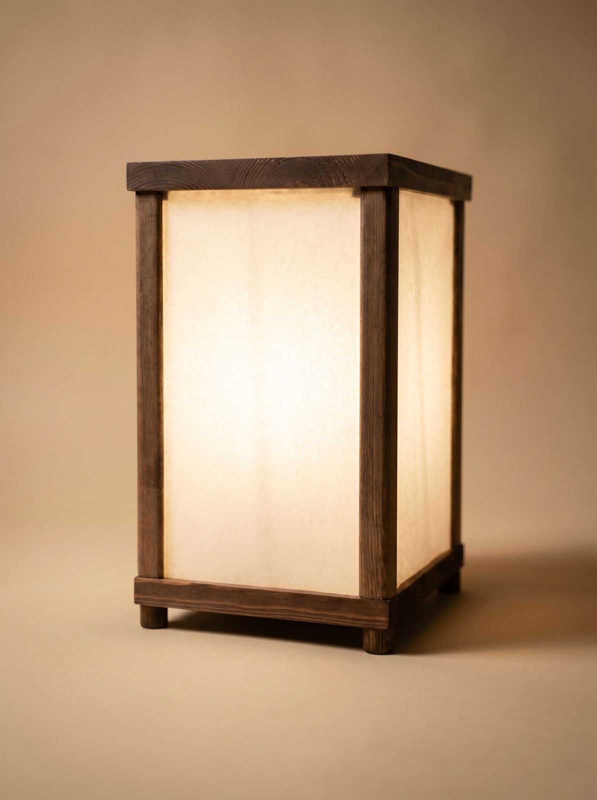 Paper lamp, handmade